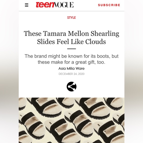 Tamara Mellon Shearling Sandals. Never worn. Size 7.5 - Picture 4 of 4